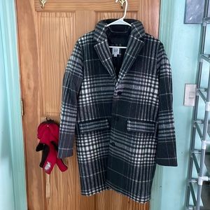 Gap Striped Fur coat